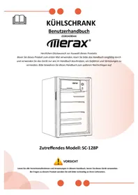 Notice Merax SC-128P Réfrigérateur