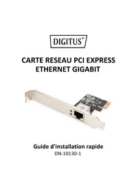 Notice Digitus DN-10130-1 Carte réseau / adaptateur
