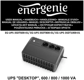 Notice EnerGenie EG-UPS-3SDT800-01 Alimentation d'énergie non interruptible