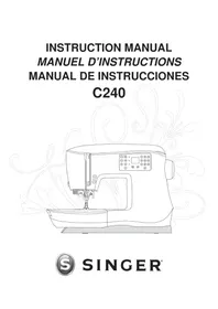 Notice SINGER FEATHERWEIGHT C240 Máquina de coser