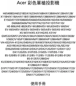 Notice ACER AW319 Vidéoprojecteur