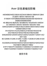 Notice ACER AX319 Vidéoprojecteur