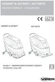 Notice Viper AS6690T-EU DISC 26 IN Nettoyant pour sol