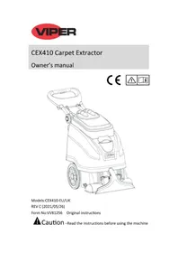 Notice Viper CEX410 Sesalnik