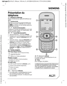 SIEMENS AL21 - Téléphone portable