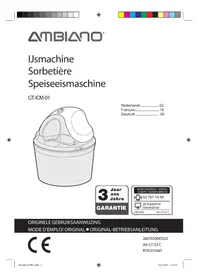 Notice Ambiano GT-ICM-01 Machine à glace
