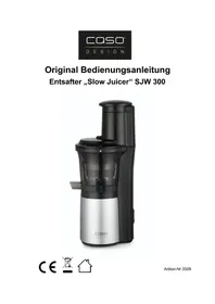 Notice CASO SJW 300 Extractor de jugo
