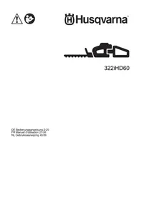 Notice HUSQVARNA 322IHD60 Taille-haies