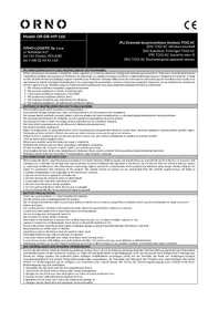 Notice ORNO OR-DB-MP-166 Sonnette de portes