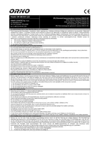 Notice ORNO OR-DB-KH-123 Sonnette de portes