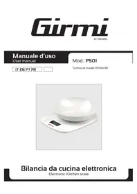 Notice GIRMI PS01 Balances de cuisine