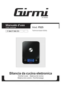 Notice GIRMI PS25 Balances de cuisine