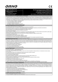 Notice ORNO OR-DB-FX-153 Sonnette de portes