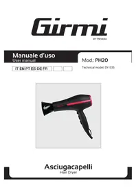 Notice GIRMI PH20 Haartrockner