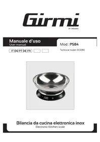 Notice GIRMI PS84 Küchenwaagen