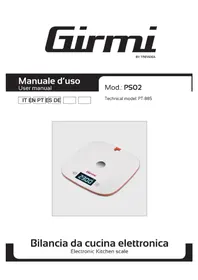 Notice GIRMI PS02 Bilance da cucina