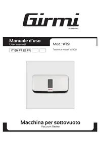 Notice GIRMI VT51 Máquinas de envasado al vacío