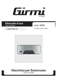 Notice GIRMI VT75 Máquinas de envasado al vacío