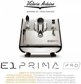 Notice Victoria Arduino E1 PRIMA Machine à café