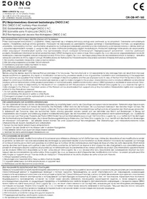 Notice ORNO OR-DB-MT-165 Sonnette de portes