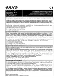 Notice ORNO OR-MA-701 Système d'alarme