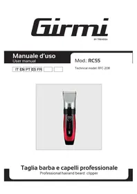 Notice GIRMI RC55 Aparador de barba