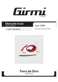 Notice GIRMI ST01 Bügeleisen