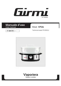 Notice GIRMI VP26 Steamer