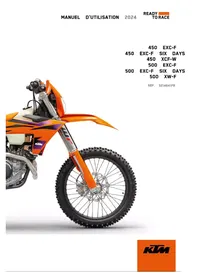 Notice KTM 500 XW-F (2024) Moto
