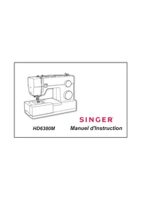 Notice SINGER HD6380M Machine à coudre