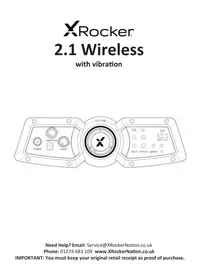 Notice X Rocker VISION 2.1 Chaise de jeux