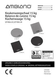 Notice Ambiano GT-KSG-24 Küchenwaagen