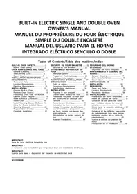 Notice WHIRLPOOL WOED5030LW Four électrique