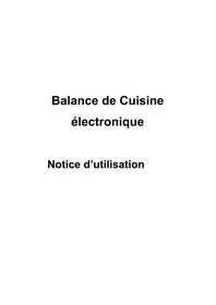 Notice LITTLE BALANCE ANDY CUPCAKE Balances de cuisine