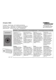 Notice Heidemann HX SPEAKER 70845 Sonnette de portes