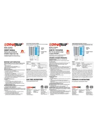 Notice Dynatrap DT3009W-1003S Lutte antiparasitaire