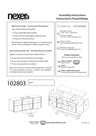 Notice Nexera 102803 Meuble TV