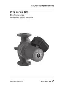 Notice Grundfos UPS 26-99 SFC Heat pump