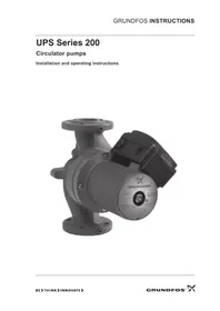 Notice Grundfos UPS 15-58 FC Heat pump