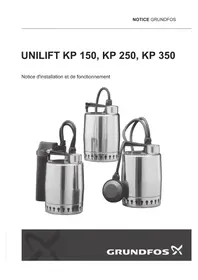 Notice Grundfos UNILIFT KP 150 Pompe