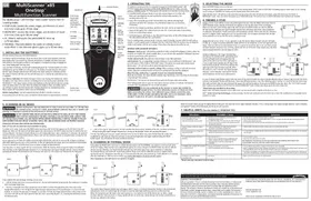 Notice Zircon MULTISCANNER X85 ONESTEP équipements de mesure