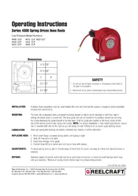 Notice Reelcraft 4425 OLP Tuyau d'arrosage