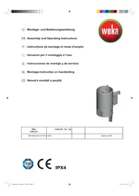 Notice Weka CLASSIC 3 6 KW Sauna