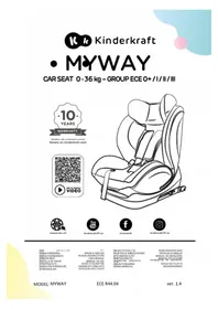 Notice Kindercraft MYWAY Siège de voiture