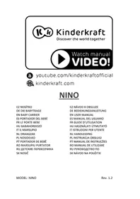 Notice Kindercraft NINO Prodotti per bambini