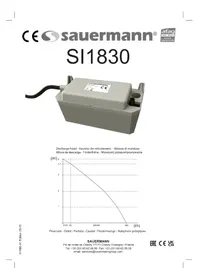 Notice Sauermann SI-1830 Pompe