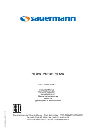 Notice Sauermann PE-5200 Pompe