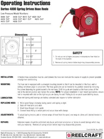 Notice Reelcraft 4435 OLP Tuyau d'arrosage