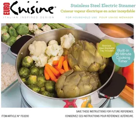 Notice Euro Cuisine FS3200 Machine à yaourt