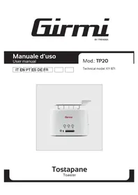 Notice GIRMI TP20 Toaster